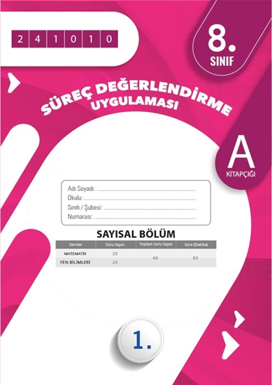 Omage 8. Sınıf Süreç Değerlendirme Ekim A Say Kod 241010