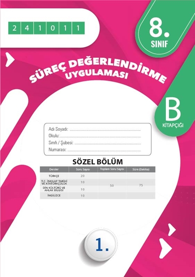 Omage 8. Sınıf Süreç Değerlendirme Ekim B Söz Kod 241011